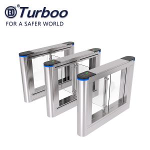 Wholesale Access Control Swing Gate Turnstile Acrylic Metal Plate Pedestrian Speed Gate from china suppliers
