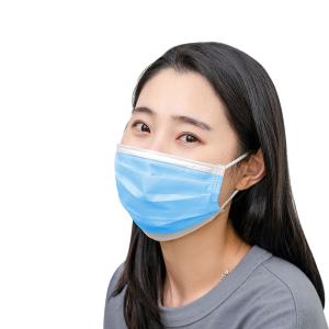 Wholesale 3 Ply Disposable Face Mask Non Woven Material For Cough Germs Illness from china suppliers
