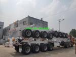 3 Axles Heavy Duty Semi Trailers 40ft Flatbed Trailer For Container Load