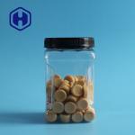 850ml Bpa Free Square Plastic Grip Jar With Lid PET Food Packaging