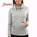 French Terry Long Sleeve Pullover Sweatshirt Kangroo Pocket