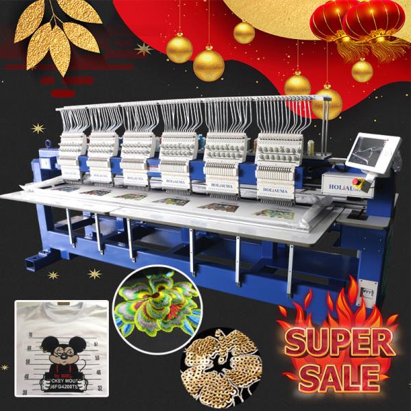 HO1506 computerized embroidery sewing machine for sale 15 needle cap/tshirt/flat