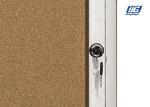 Silver Lockable Cork Show Case,Locakable Single Door Office Notice Board