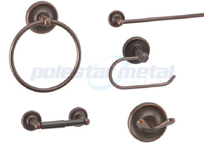2-7/8" Diameter Bathroom Hardware Accessories Brass Double Robe Hook