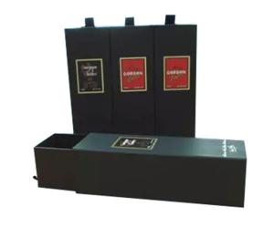Wholesale custom drawer wine packaging box luxury red wine book shape gift box liquor packaging paper drawer box from china suppliers