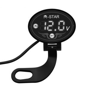 Wholesale ODM Waterproof Motorcycle Voltmeter , 5.3*4*1cm 12v Digital Voltmeter from china suppliers