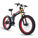 26"X4.0" Fat Tire Folding Electric Bike , K8 Fat Wheel Electric Bike KETELES