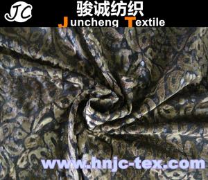 Wholesale New burnout anti-static glod print miro velvet non-invert fabric women apparel fabric from china suppliers