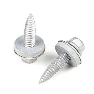 Wholesale Flat Head Stainless Steel 304 Bi Metal Trailer Roofing Screws 6x25 with EPDM Washer from china suppliers