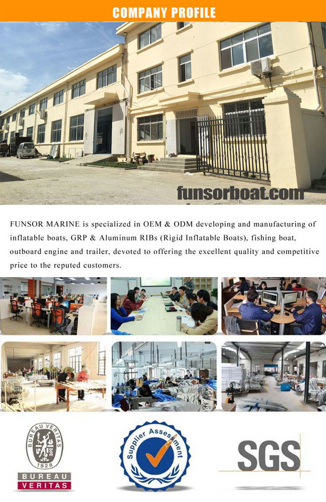 Entertainment Hypalon R680 Rigid Inflatable Boat , Fishing Inflatable Dive Boat
