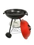 Outdoor Cooking Round Charcoal BBQ Grill with Wheels 17 Inches Garden Picnic