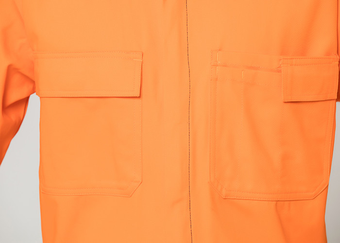 Double Stitching Safety Work Clothes High Visable Orange Jacket Bib Pants Suit