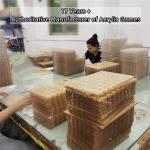 Detachable Luxury Gold Lucite Connect Four Clear Board Games