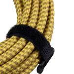 Durable Braided 3M 10FT Right Angle Straight 1/4 TS Jack Electric Instrument