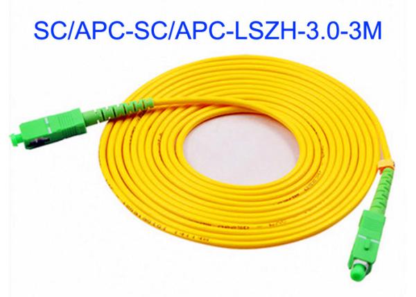 Communication Cabinet SC/APC Fiber Optic Patch Leads SM 3m Transfer Box LSZH