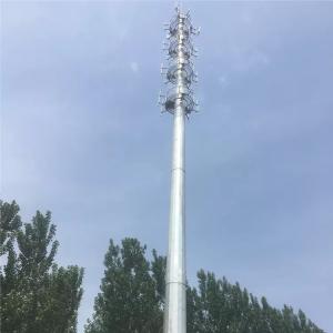 Wholesale 15 Meter Monopole Telecommunications Tower Round Tapered Mast Steel Structure from china suppliers