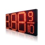 Outdoor Waterproof Gas LED Signs with Red Tube Chip Color 8.889/10 Number Format