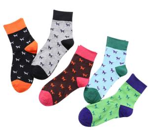 Wholesale Beauty Animal Womens Tube Socks , Jacquard Logo Ladies Dress Socks Quick Dry from china suppliers