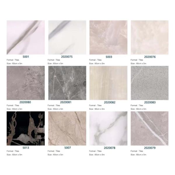 ECO PVC Marble Wall Panels 2000mm-5000mm Commercial Plastic Wall Panels