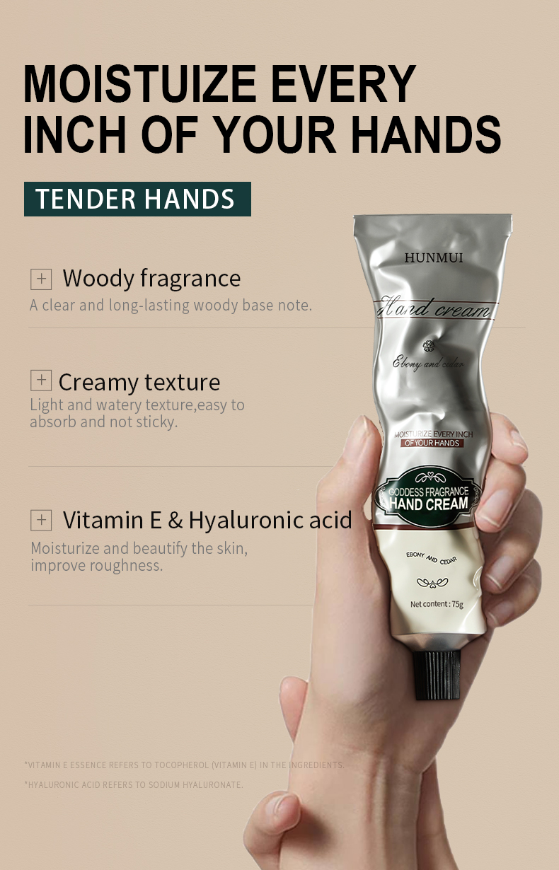 Private Label in Stock Hand Cream 75g 3 Flavors Hand Lotion Moisturizing Factory Wholesale