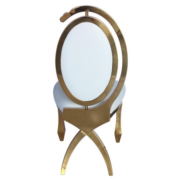 Wholesale China latest popular royal stainless steel chair wedding furniture