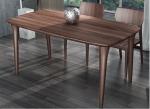 Nordic style Living room Furniture Walnut Wooden Circular Dining table in