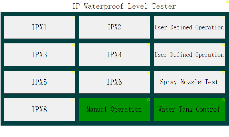 IEC60529 IP Code Degrees Ingress Protection IPX1 To IPX8 Test System