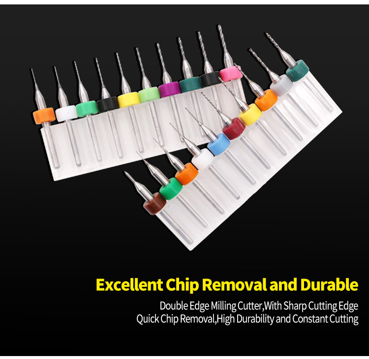 Carbide Tungsten PCB Circuit Board Drill Bits 0.10mm 0.2mm 0.30mm