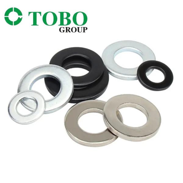 Customized High-Quality Carbon Steel Black Zinc Plated Flat Washers DIN125 Ultra