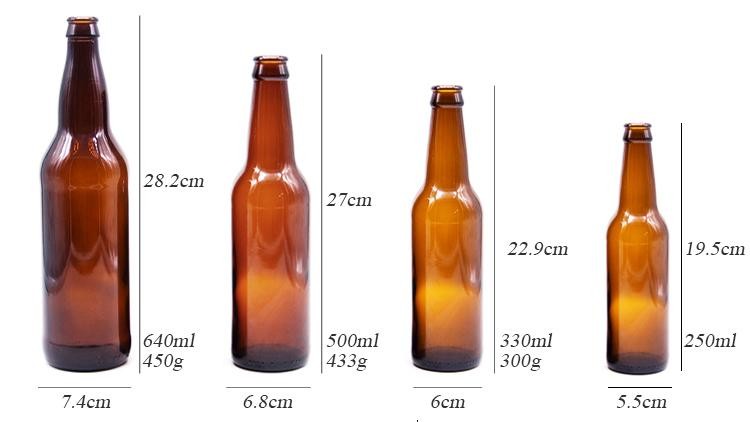 Customize 500 ml Beer Bottle a Variety of Lightweight Bottles Beer Glass Bottle