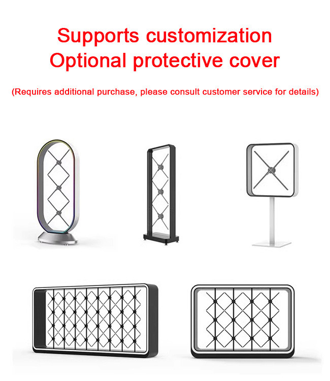 52CM LED Fan Hologram 3D Display Stunning 3D Holo Fan For Business