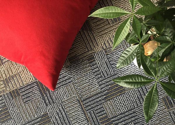 Quality Sound Absorption Office Carpet Tiles , Beautiful Square Carpet Tiles Classic Style for sale