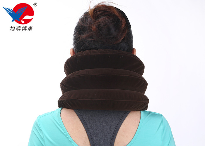 Instant Pain Relief Cervical Neck Traction Device Air Inflation Conform To Body Mechanics