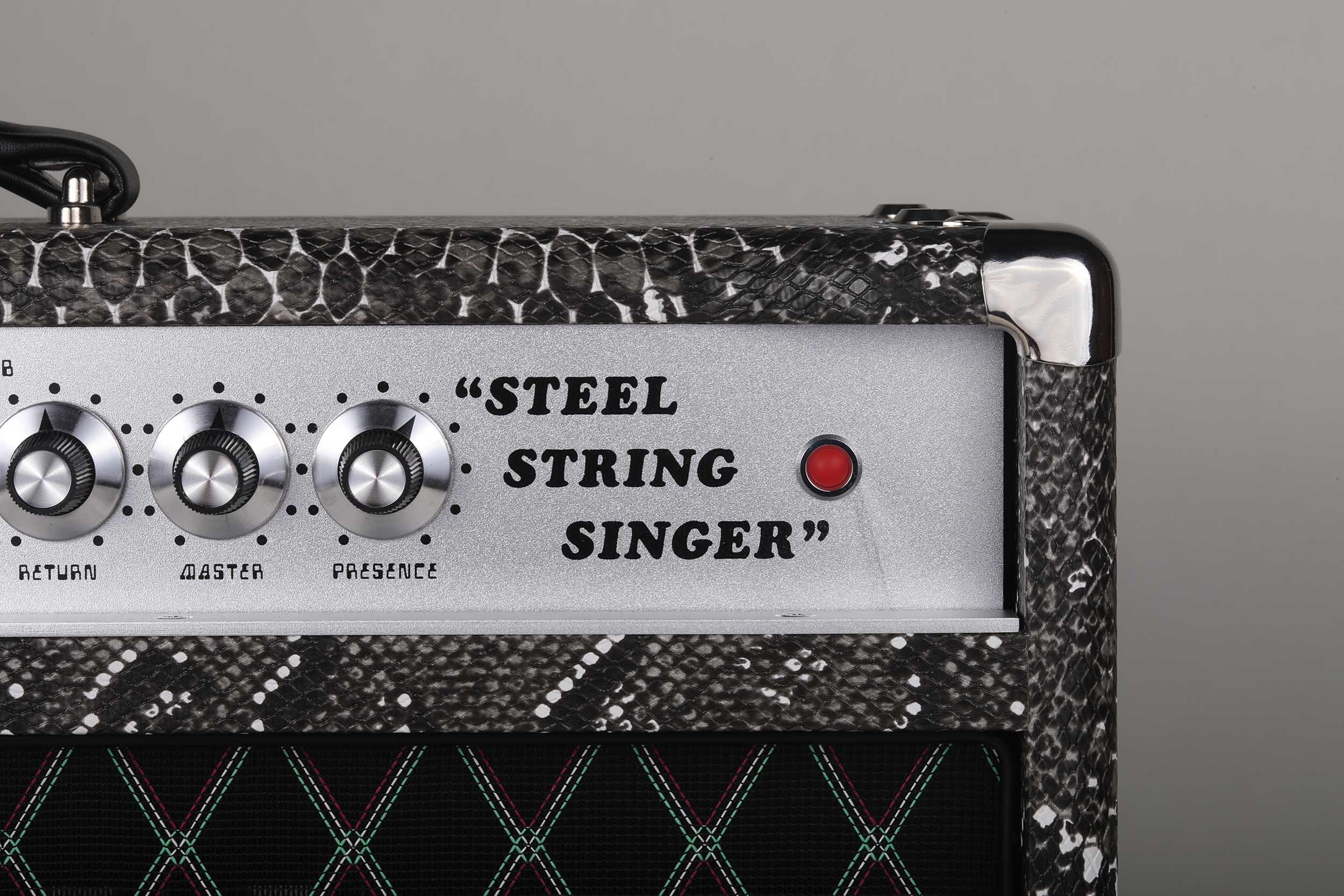 Custom SSS Steel String Singer Tone Deluxe Handwired Guitar Amp Head 100W with Imported Snake Tolex Vox Grill Cloth