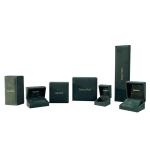 Green Microfiber Luxury Watch Packaging Box Rectangle Jewellery Box For Necklace