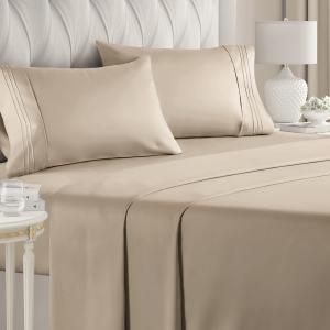 Wholesale Extra Soft Woven Hotel Luxury Bed Sheets 1.5-2 Kg Deep Pockets Breathable Cooling from china suppliers