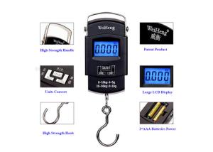 Wholesale High Precision Travel Bag Weight Scale , Blue Backlit Hand Luggage Scale from china suppliers