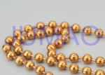 Pumpkin Shape Stainless Steel Beaded Curtains , Hotel Ball Chain Room Divider