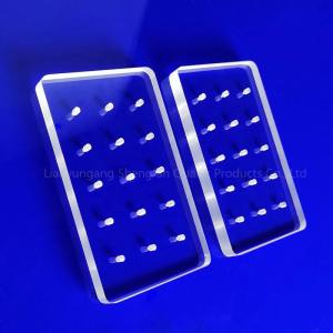Wholesale Professional Custom Ultraviolet Quartz Perforated Glass Sheet from china suppliers