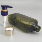 500ml Clear Green Plastic Shampoo Bottle For Hair Essential Oil