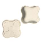 Wet Press Bamboo Paper Tray 1mm Thickness Biodegradable For Cat Products