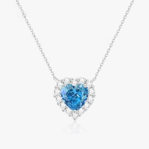 Wholesale Heart Cut Synthetic Lab Created Diamond Necklace VS2-VVS1 from china suppliers