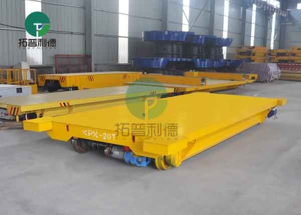 50t Battery Industrial Railroad Transfer Trolley For Warehouse Interbay Cargo Handling