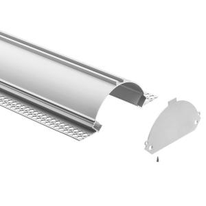 Wholesale Semicircle LED Drywall Aluminium Profiles Gypsum 133*51mm ROHS Certified from china suppliers