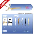 OEM Logo 1stshine 54" LED Ceiling Fan High Speed 3 Color Lighting Remote Control