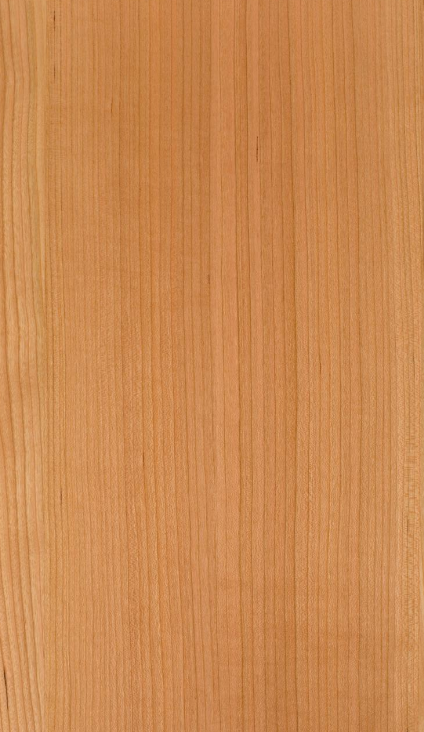 Natural American Cherry Wood Veneer Sheet Slice Flat Cut 2200-3200mm Normal Size For Furniture Decoration