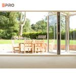 Double Glazed Heavy Duty Bi Folding Door Thermal Break Aluminum Window Sound