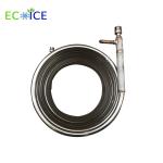 Leak Proof Double Wall Corrugated Pipe Copper Coaxial Coil Condenser for Heat