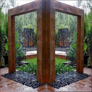 Wholesale Garden Decoration Electric Rusted Steel Water Feature Process Welding from china suppliers