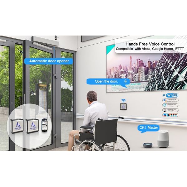 Modern Direct DC 24V Swing Door Opener With Access Control For ADA Disabled People